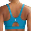 RUNNING GIRL Sports Bra for Women High Support, Molded Cup High Impact Sports Bras for Women with Sewn in Pads (XXL)