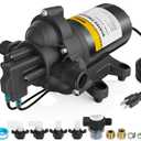 110V AC Water High Pressure Pump, 4.0 GPM 45 PSI Fresh Water Transfer Diaphragm Pump with Smart Pressure Switch, Self Priming Water Booster Pumps for House Garden Sprinkler Irrigation Faucet