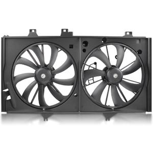 AUTOKAY Dual Condenser Cooling Radiator Fan for Toyota Camry 2012-2017 2.5L L4 Engine Replace TO3115169 622760
