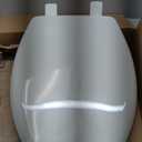 Mayfair Slow Close Elongated White Plastic Toilet Seat