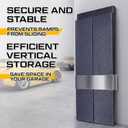 Wesiti Trailer Ramp Organizer Rack,Fits 5" Height Ramps with 4.3 Approach Angle,Lightweight Aluminum Vertical Storage Mount,Wall Mounted Holder for Race and Utility Trailers