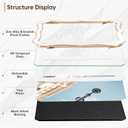 4x6 Enamel Picture Frame with HD-Tempered Glass, Display 3x5 Photo with Mat, Ornate Photo Frame with Gold Metal Edge & Velvet Back for Tabletop & Wall Mount Vertically or Horizontally Display, White