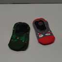 Ozaiic Pilates Socks for Women Non Slip Grip, Yoga Socks with Grippers for Barre, Hospital, Ballet, Dance, Barefoot Workout (One Size, Green/Red-2 Pairs)