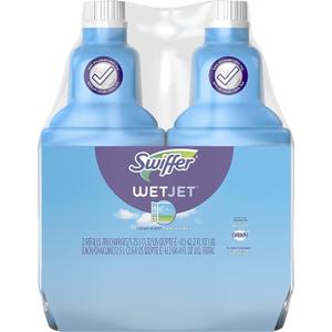 Swiffer WetJet Floor and Hardwood Multi-Surface Cleaner Solution Refills, Open Window Fresh Scent, 1.25L (Pack of 2)