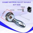 Shower Faucet Handle Compatible with Kohler Coralais 1046987, with 5 Pcs Insert Compatible with Kohler 1060514,Chrome