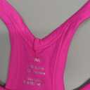 ATTRACO Women Ribbed Workout Crop Tops with Built in Bra Yoga Racerback Tank Top Tight Fit (6, Hot Pink) Medium