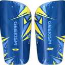 2 x Soccer Shin Guards for Youth Kids Toddler - Soccer Shin Pads for Teens & Men, Protective Football Gear for 3-16 Years Boys Girls & Adult, World Cup Lightweight Soccer Equipment