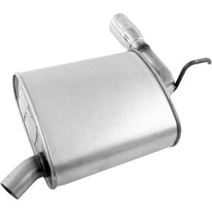 Walker Quiet-Flow SS 52469 Direct Fit Exhaust Muffler Assembly 2" Inlet (OD) 3" Outlet (OD) for Ford Edge