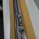 Tension Curtain Rod 51-165In(4.25-13.75Ft), Extra Long Outdoor Curtain Rod No Drilling for Window or Bathroom Patio, Adjustable Spring Shower Rod, Easy to Install Never Rust, Rod Diameter 1.26In-Black
