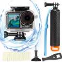 BO&DQQ Underwater Waterproof Case Compatible with DJI Osmo Action 5 Pro/Action 4/Action 3, 164FT/50M Dive Diving Housing Cover Shell with Camera Handle Mount Accessories Kit