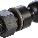 Buyers Products 1802056 Heat Treated Black Oxide 2-5/16 in Hitch Ball With 1.5 in Shank dia x 2.75 Length +1 in Riser, 30,000 lb MGTW for Trailer, RV, Marine & HeavyDuty Towing (3.75 in Total Length)