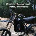 Electric Bike Fender Set - Front Fender, Rear Fender, Rear Shock Fender- Imitation Carbon Fiber Electric Dirt Bike Accessories - Ebike Mud Guard for Sur-ron Light Bee S/X / X160 / X260