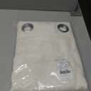 NICETOWN Natural Linen Curtains 84 inch Long 2 Panels Set, Grommet Top Thick Linen Burlap Semi Sheer Vertical Drapes Privacy Assured with Light Filtering for Bedroom/Living Room, W55 x L84