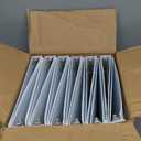 Cardinal 1 Inch 3 Ring Binders, White, 12 Pack, Round Ring Binder, Holds 225 Sheets, PVC Free, Customizable Covers, 2 Pocket View Binders for Office and School Organization