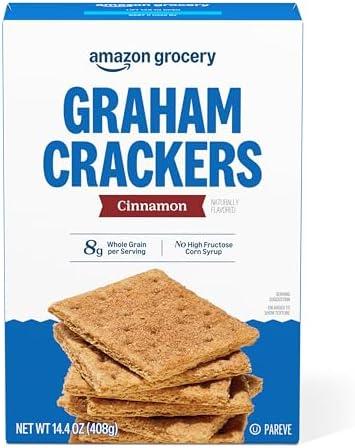 Amazon Grocery, Cinnamon Graham Crackers, 14.4 Oz (Previously Happy Belly, Packaging May Vary),5 pcs