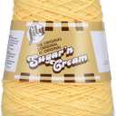 Lily Sugar'n Cream Cotton Cone Yarn, 14 oz, Yellow, 1 Cone