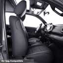 LUCKYMAN CLUB 2 Front Tacoma Seat Covers Custom Fit 2016-2023 Tacoma Crew Cab and Extended Cab (Black 2 pcs)