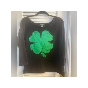 Women's St. Patrick's Day Shirt Black Size Medium