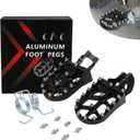 JFG RACING Dirt Bike Foot Pegs CNC Motorcycle Footpegs for 85-530 SX SXF EXC EXCF XC XCF 2016-2023/GASGAS EC300 EC250F 21-24/EC350F 21-23-Black (Medium)