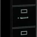 HON 315CPP 310 Series 18 1/4" x 26 1/2" x 60" Black Five-Drawer Full-Suspension File Cabinet - Legal
