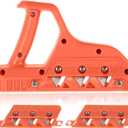 Plasterboard Fast Cutter, Plasterboard Edger, Precise 45 60 Gypsum Board Hand Plane with 10 Blades, Drywall Edge Chamfer Woodworking Hand Tool Cutting for Drywall Plasterboard (45+60)