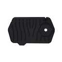 WILAOIYOOU Kitchen Sink Splash pad, Silicone with Slope Design and Drainage, Multi-Purpose Sink Drain pad for Kitchen and Bathroom. (Unilateral Black)