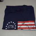 250 Anniversary USA Shirt Women 250th Anniversary USA Shirt Patriotic 250 Years American Flag Tshirt (Blue, XL)