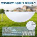 Vercraft 41"L x 18"W Basement Window Well Covers with Mounting Clip Heavy-Duty Clear Polycarbonate Egress Window Cover Outside All-Weather Against Debris UV Resistant Protects Tear-Resistant