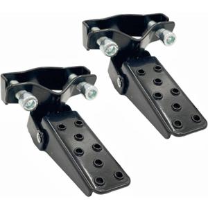 2PCS Motorcycle Foot Pegs, Universal Stylish Metal Folding Bike Foot Rest Pedals Motorcycle Frame (Black)