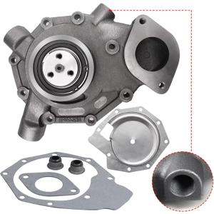 AULINK RE523169 RE546918 SE502816 Water Pump with Cover For John Deere 6105R 6115R 6125R 6105M 6115M 6125M 6140M 7630 7730 7830 7930 7430 7330 7530 7130 7230 6230 6330 6430 624J 644J 850J-8.1L