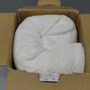 5 STARS UNITED Knee Pillow for Back Sleeping  Memory Foam Cushion for Sciatica Pain Relief  Under Leg Support for Sleeping on Back  Half Moon Bolster for Bed, White (Standard)