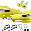 Dirt Bike Hand Guards with Grips - Universal Motorcycle Handguards for Pit Bikes ATV Motocross Enduro Yellow