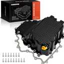 A-Premium Engine Oil Pan w/Gasket & Bolt Kit Compatible with Ford F150 2017-2019 3.5L, F150 2018 3.3L, Expedition 2018-2019 3.5L & Lincoln Navigator 2018 3.5L - Replace Part HL3Z-6675-A