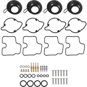 WFLNHB 4 x Carburetor Plunger Diaphragm Repair Kit Replacement for Honda | Replacement for CBR600 F4 1999 2000