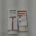 ZOMCHI Safety Razor for Men&Women with 5 Double Edge Safety Razor Blades, Double Edge Razor, Reusable Razor, Plastic Free Rose Gold