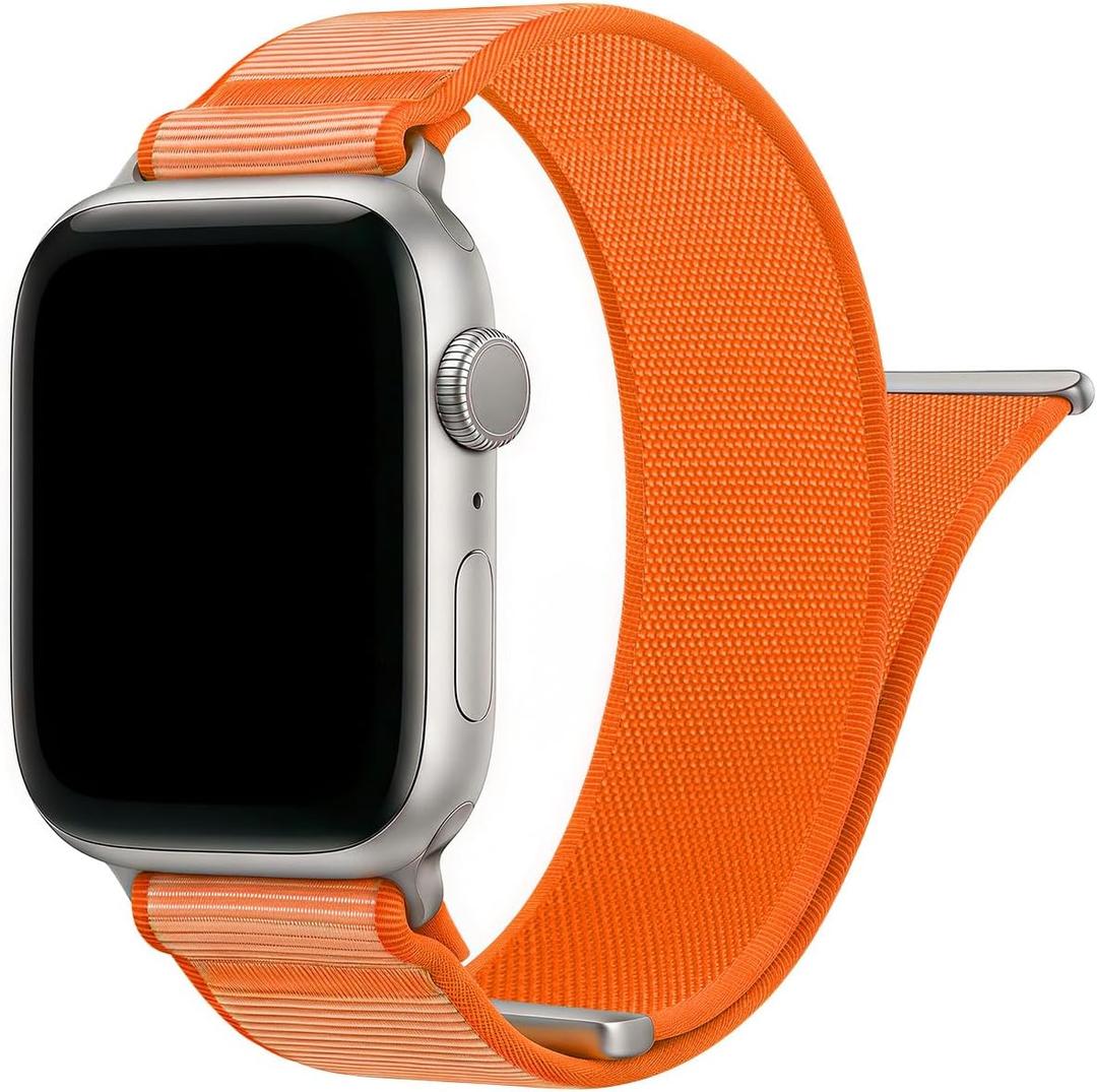 Fabric Magnetic Band Compatible with Apple Watch Band 38mm 40mm 41mm 42mm 44mm 45mm 46mm 49mm, Sport Loop Nylon Strap for iWatch Series 11 10 9 8 7 6 5 4 3 2 1 SE Ultra for Women Men