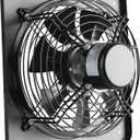 16 Inch Window & Wall Mounted Exhaust Fan, 1040 CFM High Speed Ventilation Fan, 1460 RPM Industrial Extractor Fan with Adjustable Speed for Basement, Garage, Home, Office & Commercial Use