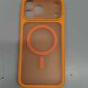 TOCOL for Phone 17 Pro Max Phone Case, Full Camera Protection, Built-in Magnetic Ring, Compatible with Magsafe Charger, Translucent Matte Phone Case for 17 ProMax 6.9 inch (Orange)