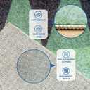 Long Runner Rug 2.5' x 10' for Hallways, Washable Rugs Non Slip Kitchen Mats for Floor, Colorful Carpet Runner Mat for Bedroom, Laundry, Living Room