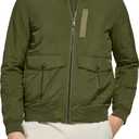 DOCKERS mens 2-pocket Bomber Jacket (Large, Olive)