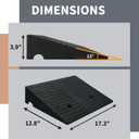 Curb Ramps for Driveway Threshold Wheelchair Doorway Sidewalks Shed Heavy Duty, 2 Pack 3.9 inch Rise, Ramps for Wheelchairs for Home Steps, Motorcycles, Lawn Mowers, 7000lbs Powersport Load ing