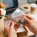 3 x Retirement Gift - Retirement Gifts for Women, Men - Retired Ornament - Retired Gifts for Coworker, Boss, Employee, Teacher, Nurse - Stained Glass Christmas Ornament Keepsake - Design A