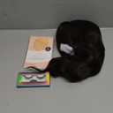 VCKOVCKO Short Wave Wigs Natural Brown Wig With Air Bangs Women's Shoulder Length Curly Wavy Synthetic Cosplay Wig for Girl Colorful Wigs (12", Natural Brown)