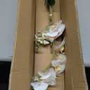 Dolly Parton White Artificial Orchid in Pink Ceramic Pot, 9.8x5.5x24 Inch
