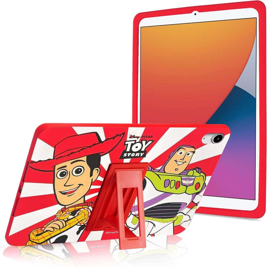 Disney Toy Story Kids iPad Case - 10.9 Inch Case for iPad 10th Generation (2022) & A16 11th Generation 11 inch (2025) - Tablet Cover with Stand, Shockproof Silicone Protector