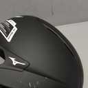 Mizuno B6 Youth Baseball Batting Helmet, Black, Youth One Size, 6 1/2"-7 1/4"