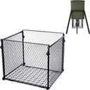 moonoom Deer Feeder Varmint Guard - 14.5 x 12.5 Varmint Cage for Feeder, Keep Raccoon Squirrels Birds Away from Your Feeder (Square)