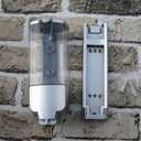 Cyrank Manual Soap Dispenser, Wall Soap Dispenser 350ml Hand Soap Dispenser Wall Mount Commercial Soap Dispenser for Bathroom Kitchen Hotel(White)