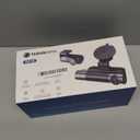 TERUNSOUl 4K+4K+1080P 3 Channel Dash Cam Front and Rear with Cabin, Free 128GB Card Included, 5.8GHz WiFi6 - up to 20MB/s, IR Night Vision, Built-in GPS, G-Sensor, 24H Parking Mode, Support 512GB Max (Black)