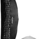 Godox 12"x47" / 30x120cm Strip Beehive Honeycomb Grid Softbox with Bowens Mount Speedring for Studio Flash Strobe Lighting